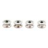 4Pcs Miniature Bearing V-Groove Pulley
