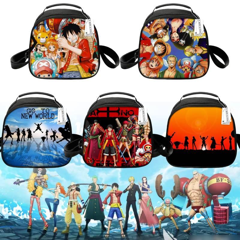 Customizable Cartoon Anime One Piece Lunch Box Cute Round Lunch Bag With Thermal Insulation Portable And Convenient