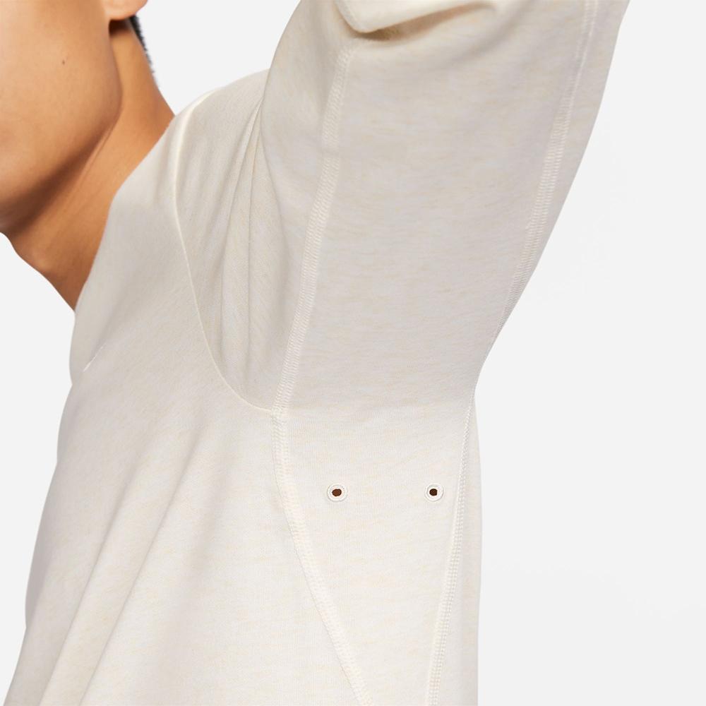 Nike Solid Color Crew Neck Casual Long Sleeve T-Shirt Men Tops Beige FB8586-030