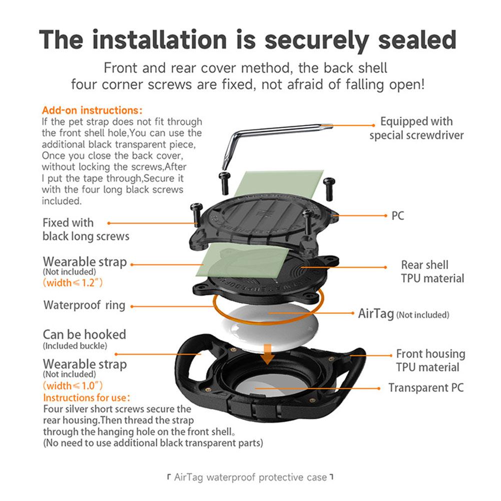 Для Apple Airtag чехол для ошейника для собак и кошек GPS Finder цветной водонепроницаемый защитный силиконовый чехол для Apple Air Tag Tracker Holder
