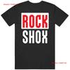 Rockshox Хлопковая футболка Классическая винтажная Стиранная Мягкая Унисекс с принтом Стильная Универсальная Повседневная для мужчин Удобная Уличная одежда