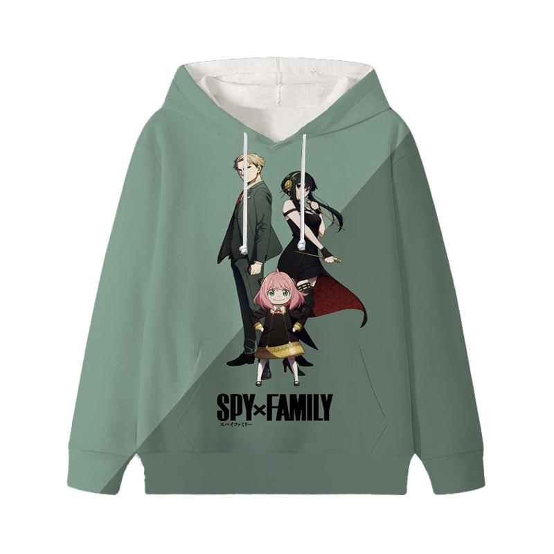 Spy X Family Hoodie Cartoon Anya Forger Pullover Loyor Yor Forger Boys Girls Personality Outfits Tops Children Gift Clothes