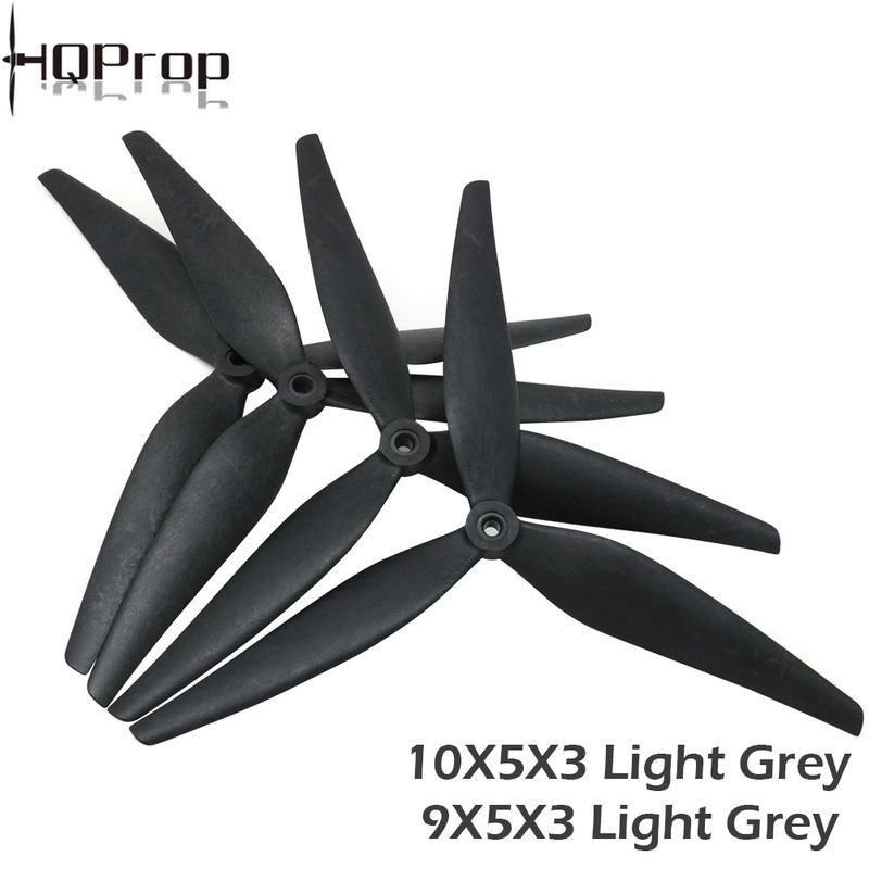 10Pair HQProp Prop 10X5X3 10X5.5X3 9X5X3 1050 1055 9050 10inch 3 Blades Black Carbon Reinforced Nylon Propeller for RC FPV Parts