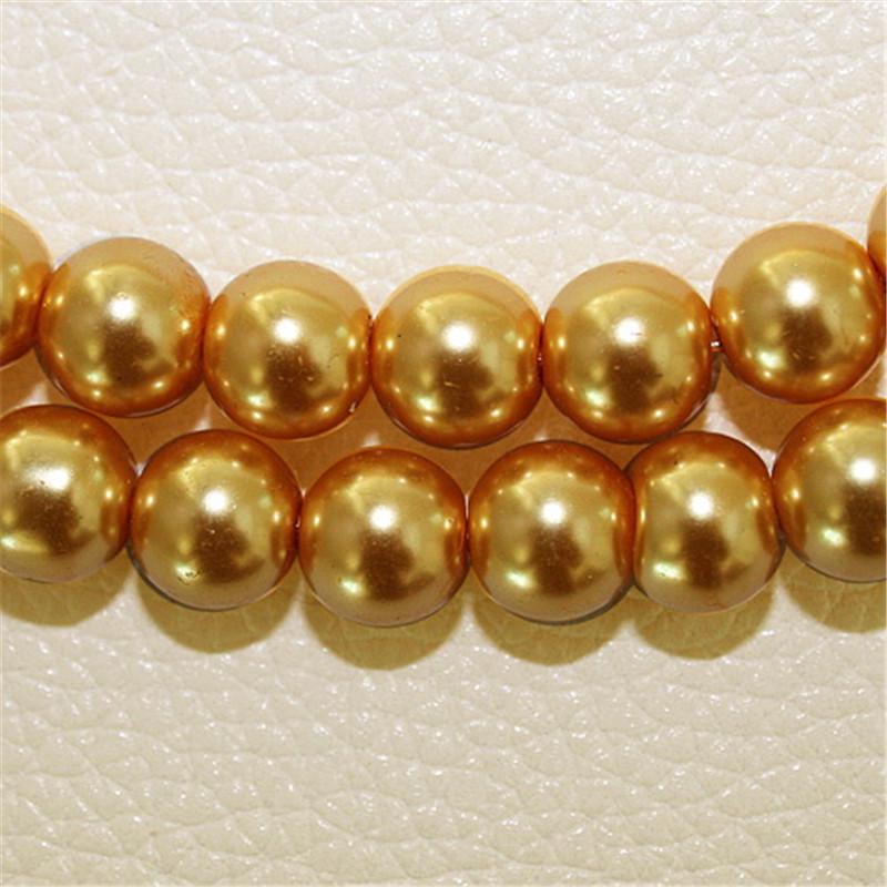 Стеклянные бусины для изготовления ювелирных изделий, украшения текстиля, диаметр 4/6/8 мм