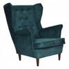 Diana Scandinavian Family Furniture Armchair, Navy Blue, Comfortable, Dark Green