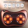 Car Relaxation Massage Pillow Vibrator Electric Shoulder Back Heating Kneading Infrared Therapy for Shiatsu Neck Massage