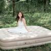 Interior Air Mattress Mats Flocking Inflatable Sleeping Mattress Luxury 2 Person Camping Bed Mat Built-in Pump Thicken Mat Home