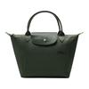 Le Pliage Green 23 Сумка-тоут с короткими ручками из экологичного холста Форма пельменя Маленькая женская сумка-тоут Лесной зеленый 1621919479