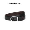 Montblanc Мужской двусторонний кожаный ремень с пряжкой в виде подковы