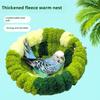 Warm Bird Nest for Cage Plush Hanging Bird Bed Fleece Warm Bird House for Conure Budgie Cockatiel Lovebird Parakeet Hamster Small Animals
