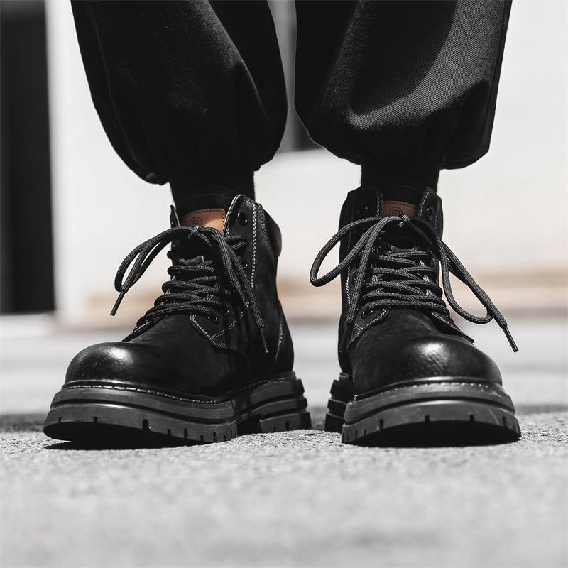 Универсальные мужские ботинки из кожи, удобные универсальные ботинки, мужские зимние ботинки до щиколотки, легкие низкие ботинки, мужские зимние повседневные ботинки до щиколотки