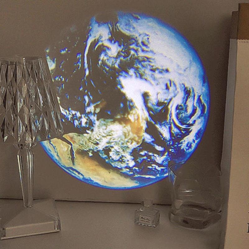 Проекционная лампа Земля Луна Звездный проектор Планетарный проектор Фоновая атмосфера Светодиодный ночник для детской спальни Настенный декор