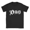 DIO Рок-группа Футболка Лето Популярные футболки Мужские 100% хлопок Круглый вырез Оверсайз Футболки Короткий рукав Уличная одежда Топы