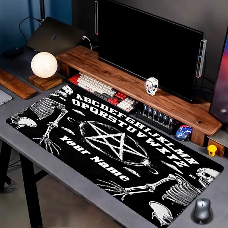1PC Custom Name Skeletal Ouija Board Mouse pad, keyboard and mouse desk pad, for computer notebook Birthday Gift For Any Room Or Office