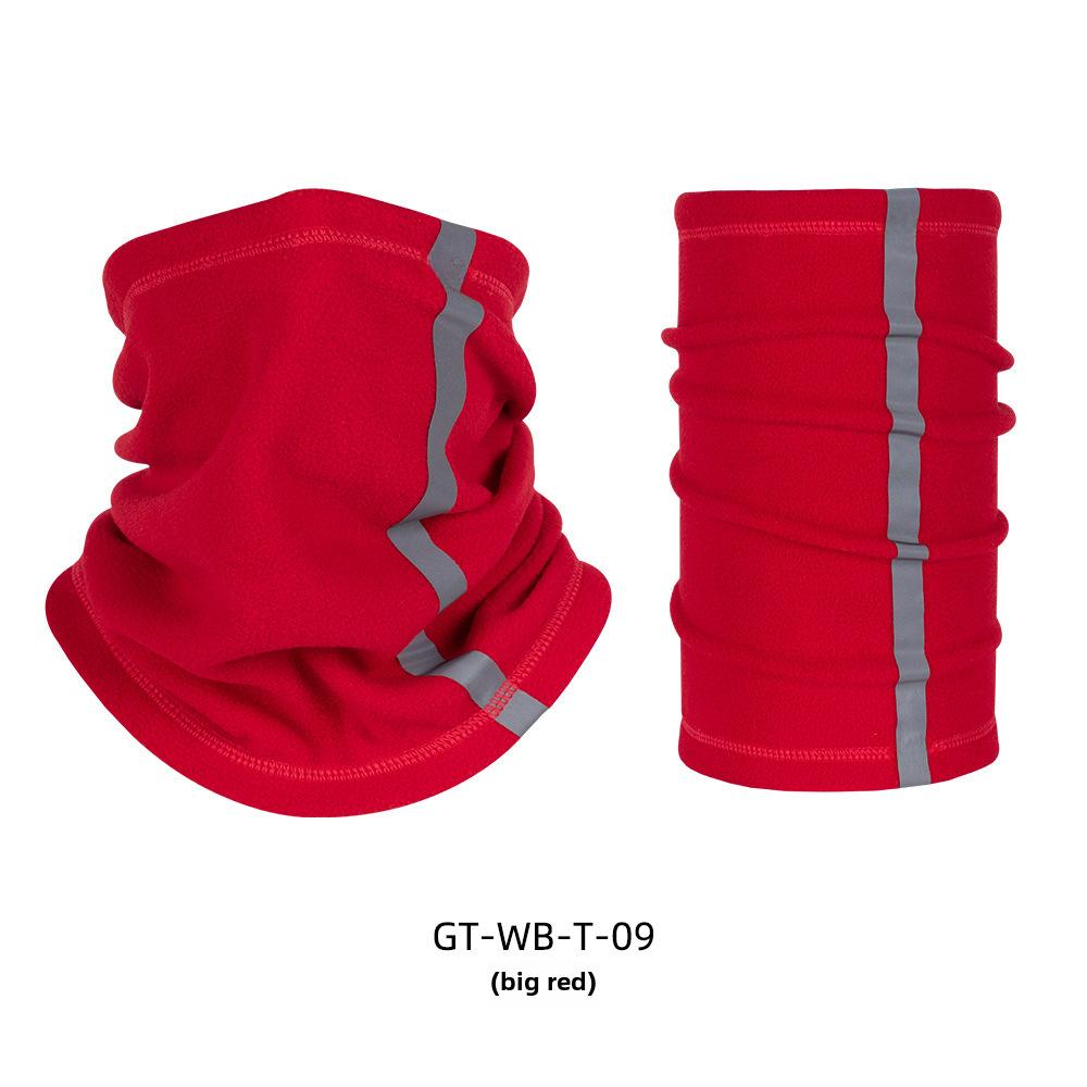 Amazon Autumn and Winter Multifunctional Reflective Neck Cover Warm Fleece Ski Mask Polar Fleece Cycling Sports Neck Hat