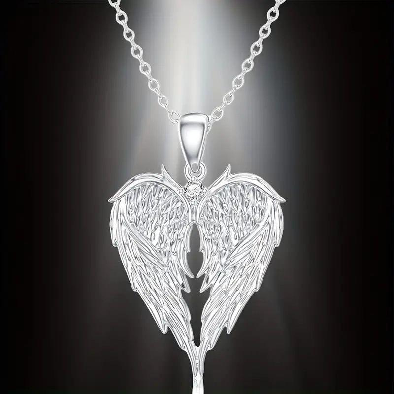 European American Angel Heart Wing Earrings