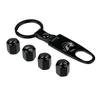 ZDFVU1 Car Wheel Tire Valve Stem Caps with Keychain for Volkswagen VW GTI SRacing Rline R Emblem TOURAN PASSAT GOLF JETTA TOUAREG T-ROC