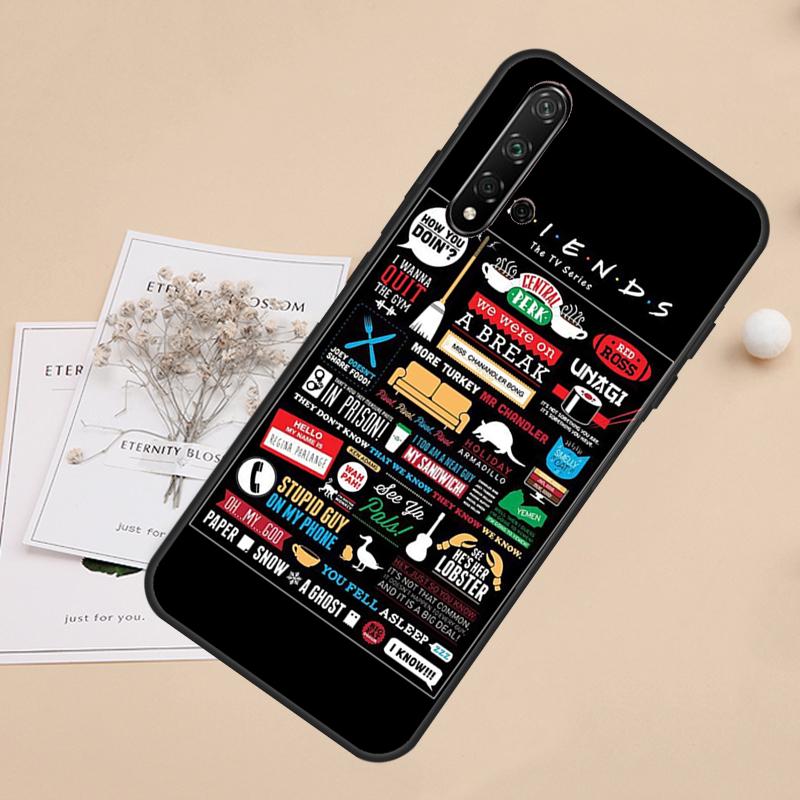 Friends TV For Huawei Nova 8i 7i 11i 12i 12s 9 10 SE Y60 Y61 Y70 Y72 Y73 Y90 Y91 P20 P40 P30 Lite Case