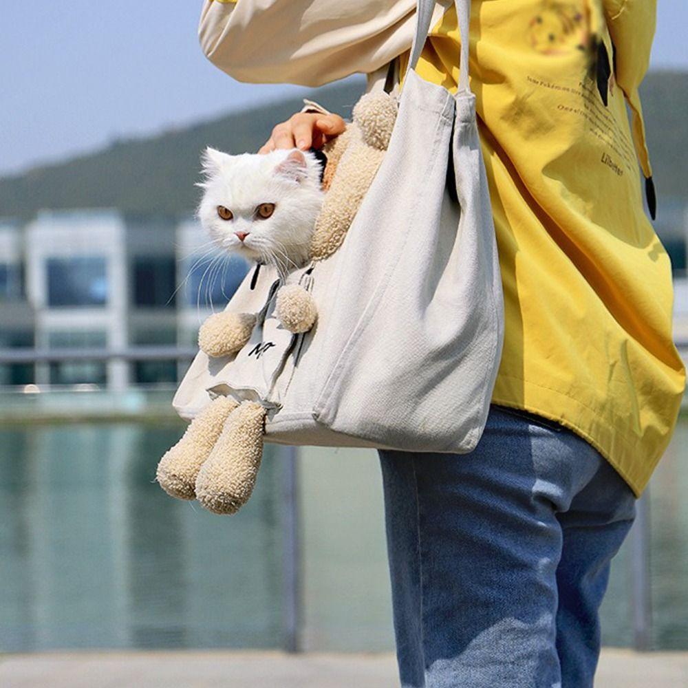 Portable Lion-shaped Pet Supplies Cat Shoulder Bag Puppy Messenger Bag Pet Knapsack Tote