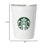 Starbucks Staba 2-в-1 держатель для стакана из нержавеющей стали матовый белый 355 мл