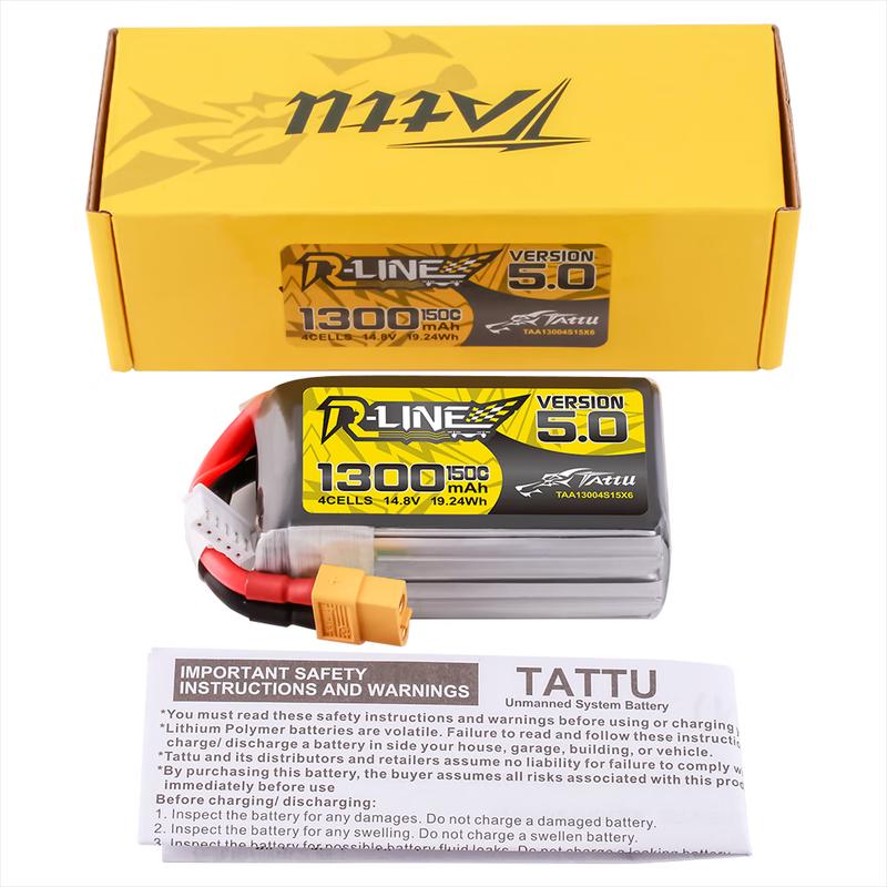 TATTU R-Line 5.0 1300 мАч 4S FPV Lipo Аккумулятор