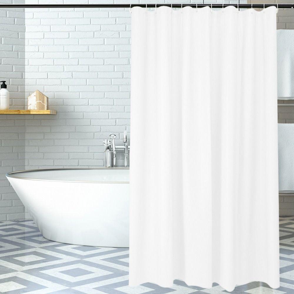 Занавеска для душа с крючком, сплошная цветная перегородка, занавеска для ванной комнаты, украшение дома