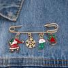 Tightening Clothing Accessories Safety Pins Dress Shawl Clips Christmas Brooches Waistband Pin