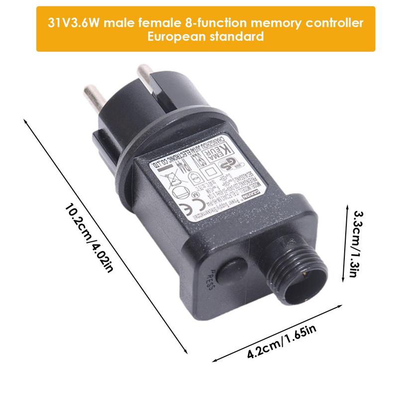 Transformer For LED Lights 4.5v 0.6a Low Voltage LED Transformer 31V EU Plug Waterproof LED Controller Power Supply For Lawn