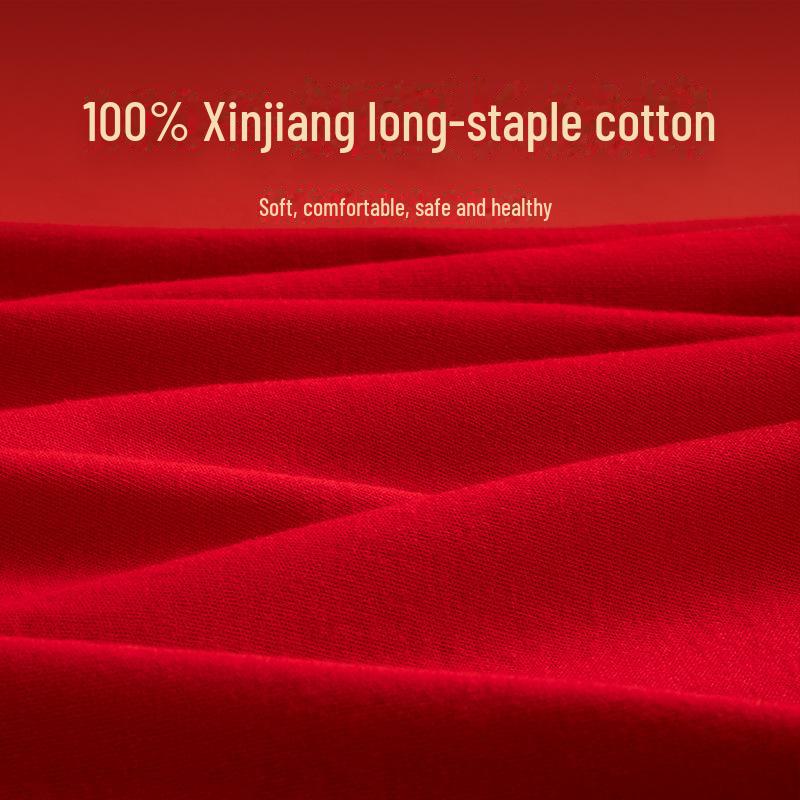 Мужские облегающие брюки 2024 года из красного хлопка на осень