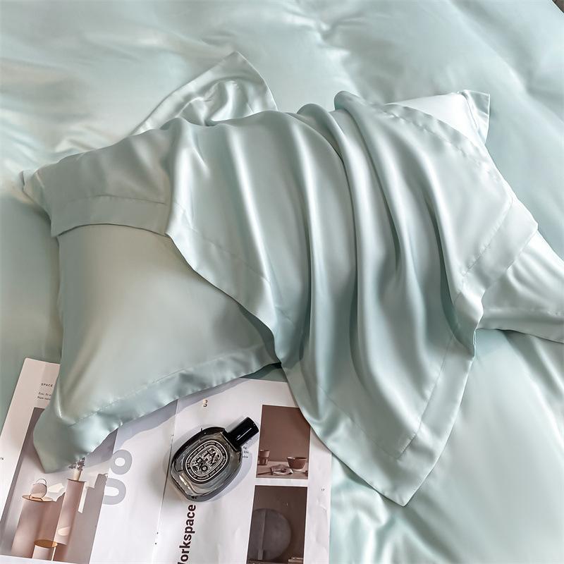 Набор из четырех предметов Lenzing Tencel Cool, 100 нитей, мытые однотонные пододеяльники