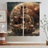 Tulle In Kitchen Curtains 2 Pieces Window Mahavairocana Buddha Youth Room Curtains Livingroom Curls Living Room Curtain Tiebacks