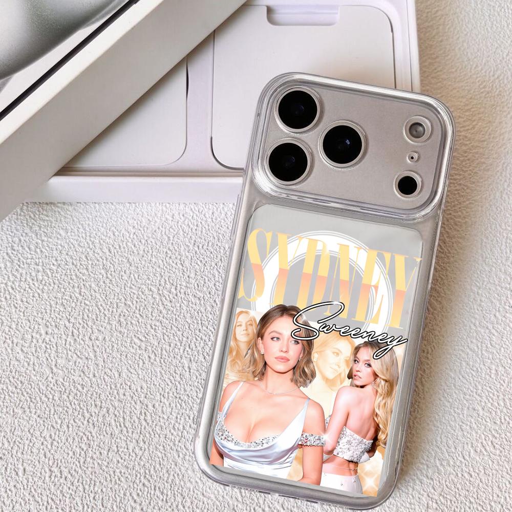 Модный Чехол для Телефона Сидни Суини Для iPhone 17 16 15 14 13 12 Pro Max Plus С Магнитным Кристально Чистым Чехлом Беспроводная Зарядка