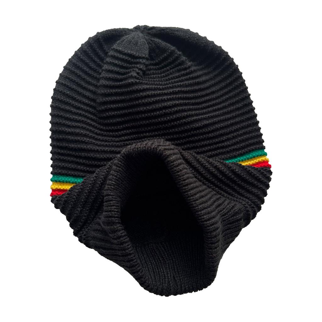 Knitted Beanies Hat Reggae Music Lover for School Teens Hat Multicolored Skull Hat for Reggae Enthusiasts