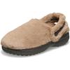 Crocs Classic Раскладывающиеся меховые клоги-тапочки, Цвет Молочный Шоколад, Размер 11 Женский/9 Мужской.