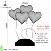 3D классическая тематическая / настраиваемая светодиодная настольная лампа с сердечками, ночник, эстетический декор для комнаты, прикроватная лампа, подарки на день рождения