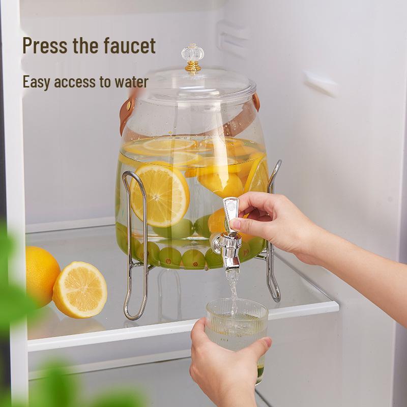 Бытовой чайник для холодной воды большой емкости с краном для замачивания сока, чая или вина