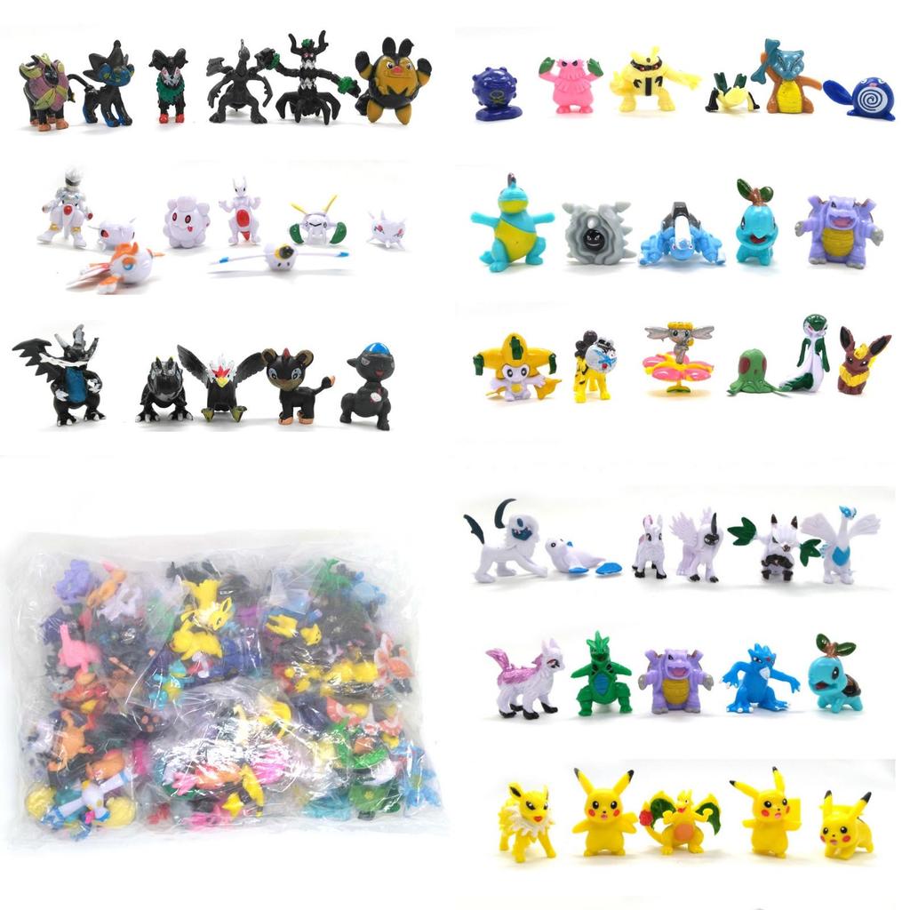 Complete 144pcs Pokemon Action Figures Set Anime Kids Gift Toys