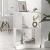VidaXL Bookcase-Room Divider White 51x25x70 Cm Solid Pine