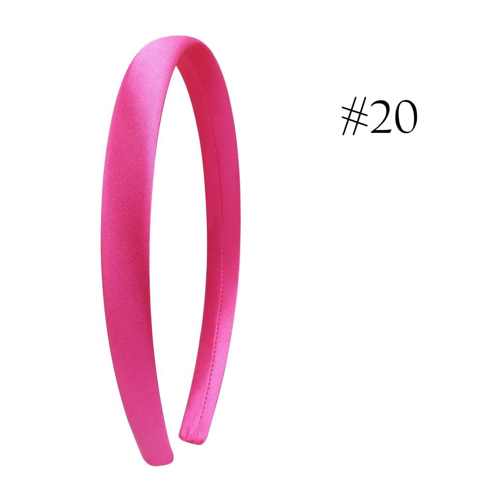 1,5 см Однотонные повязки на голову Сатиновая повязка для рукоделия Сделай сам Повязка для волос Красочные сатиновые повязки на голову для девочек и женщин