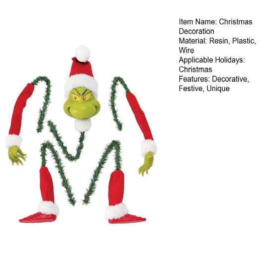 Украшение Рождественской Елки Зеленая Рука Голова Нога Кулон Рождественская Елка Топпер Уникальный Веселый Праздничный