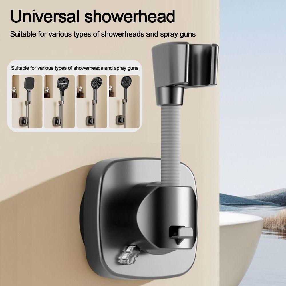 Relocatable Showerhead Bracket Adjustable Sprayer Fixed Base  Bathroom Accessories