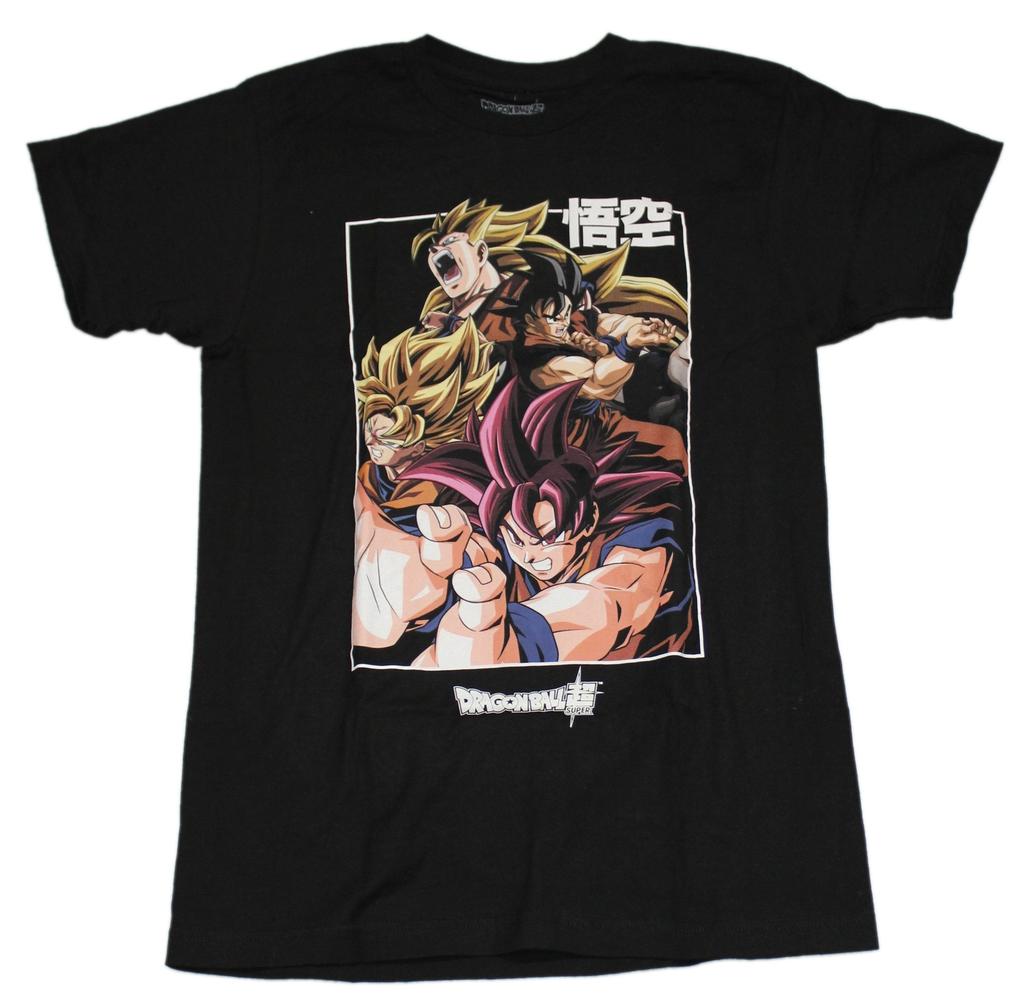 Dragon Ball Z New Adult T-Shirt - Sayian Goku Version Kanji Box Image