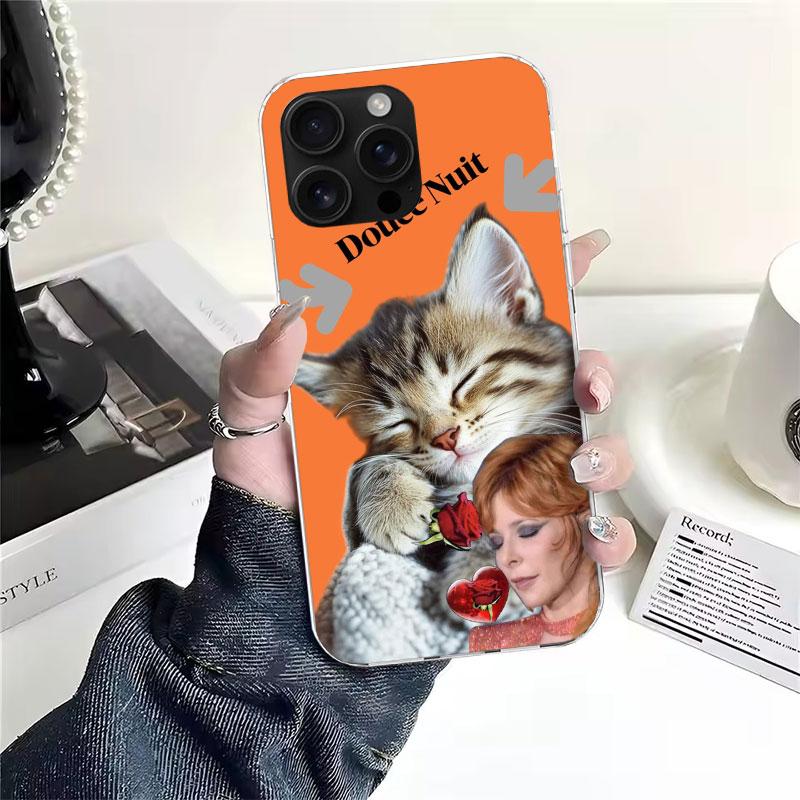 Mylene Farmer Soft Phone Case For IPhone 18 11 17 Air 16E 16 Pro Max 15 + 14 Plus 13 Mini 12 Apple 7 SE 8 Fundas Coque 11 17 Air 16