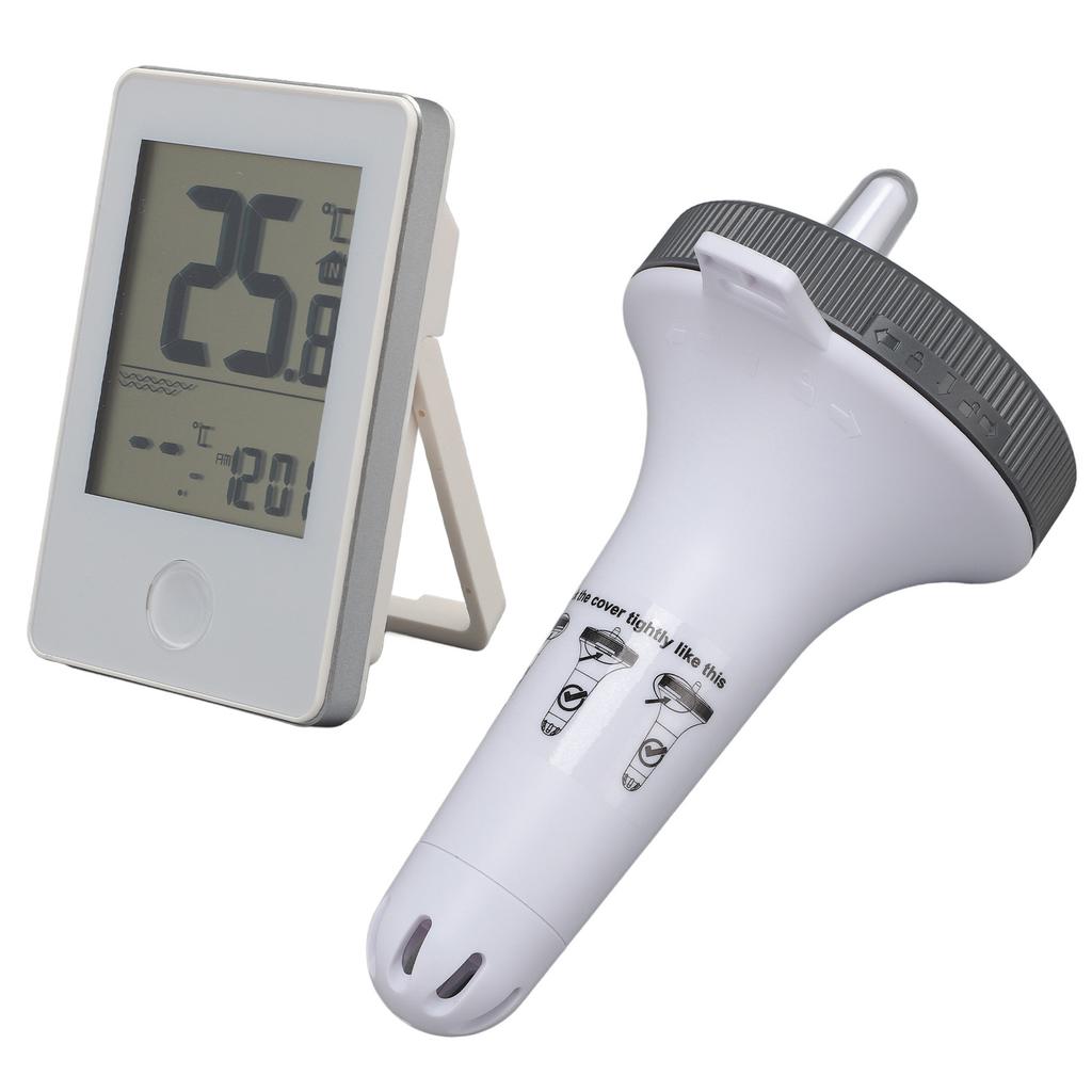 Pool Thermometer with Digital Display Easy Read Waterproof Floating Wireless Pool Thermometer for