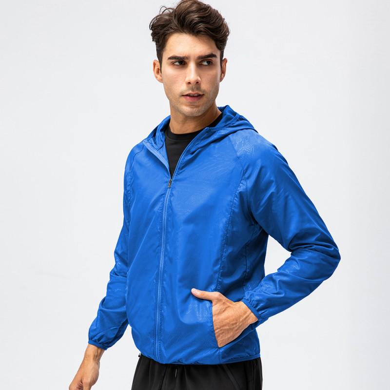 Lightweight Breathable Quick-Dry Windproof Waterproof Hooded Outdoor Sport Jacket Cycling Running Fitness Unisex