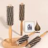 Роликовая щетка из натуральной щетины кабана, парикмахерская валик для волос, деревянная щетка для волос, круглая расческа для волос для женщин, вьющиеся волосы, парикмахерские услуги