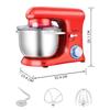 Aucma Stand Large 3 типа низкой скорости 6 Тесто Многофункциональный настольный коммерческий стенд для еды Японский миксер с инструкцией по эксплуатации, емкость 4,5 л,
