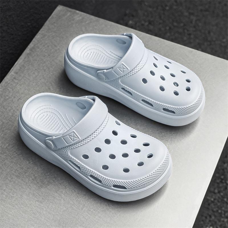 Летние женские туфли для сада с сумкой-носком из ЭВА, нескользящие, для ног, для пляжа, повседневные, универсальные, с отверстиями, женская обувь