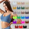 Solid Color Brassiere Lingerie Female Deep V Sexy Big Backless Halter Beauty Tank Top Bottoming Anti-detectable Bustier Wrapped Chest