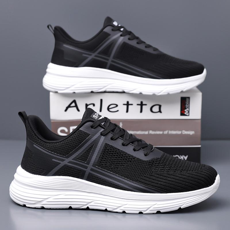 Lan Fengu Spring New Sports Shoes Breathable Men's Shoes Korean Edition Trendy British Thick soled Men's Shoes Mesh Breathable Men's Shoes